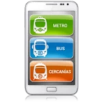 madrid metro|bus|cercanias android application logo